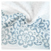 Bavlněný froté ručník se vzorem SAM 50x90 cm, bílá/modrá, 500 gr Mybesthome Varianta: ručník - 1