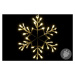 Nexos 42991 Vánoční LED dekorace - sněhová vločka - 30 cm teple bílá
