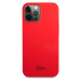 Lacoste Liquid Silicone Glossy Printing Logo Kryt pro iPhone 13 Pro Red