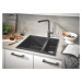 Grohe 31648AP0 - Kompozitní dřez K500 s odtokem, 56x46 cm, granitová černá