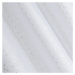 Dekorační vzorovaná záclona s kroužky PAULA bílá/stříbrná 140x250 cm (cena za 1 kus) MyBestHome