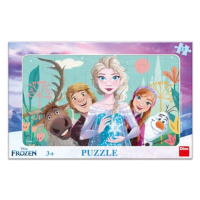 Puzzle 15 Frozen rodina deskové