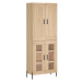 vidaXL Skříň highboard dub sonoma 69,5 x 34 x 180 cm kompozitní dřevo