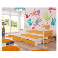 Dětská postel Fraga s přistýlkou Barva korpusu: Oranžová