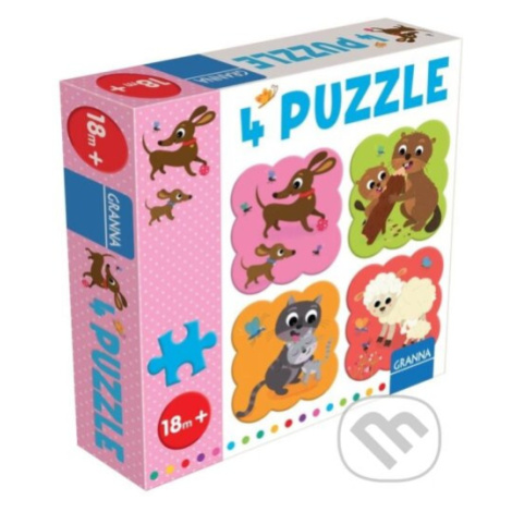 4 puzzle jazvečík - puzzle z kategorie Maxi dílky Pygmalino