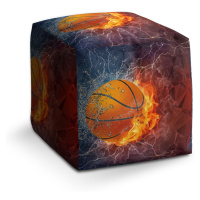 Sablio Taburet Cube Basketbalový míč: 40x40x40 cm