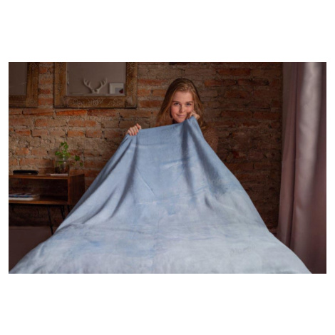 Top textil Mikroflanelová deka 150x200 cm modrá
