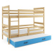 BMS Dětská patrová postel s přistýlkou Eryk 3 | borovice Barva: Borovice / bílá, Rozměr: 160 x 8