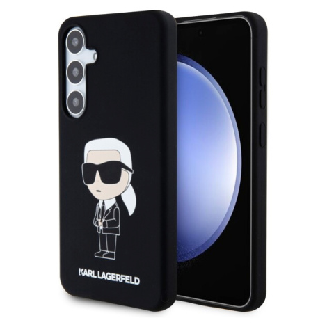 Karl Lagerfeld Liquid Silicone Ikonik NFT Samsung Galaxy S24 černé Černá