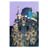 Fotografie Spain, Barcelona, Gaudi's Casa Batllo, dusk, Shaun Egan, 26.7 × 40 cm