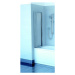 Ravak VS3 130 - satin+transparent, vanová skládací třídílná zástěna 130 cm, matný rám, skleněná 