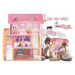 Dřevěný Domeček pro panenky děti Pink domečky 70cm