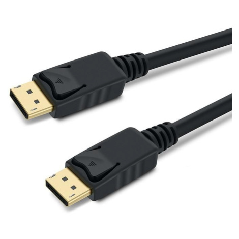 PremiumCord DisplayPort 1.3 přípojný kabel M/M, zlacené konektory, 1m