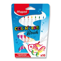 Dětské fixy MAPED Color'Peps Brush - 10 barev
