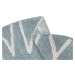 Lorena Canals koberce Přírodní koberec, ručně tkaný Round ABC Vintage Blue-Natural Rozměry kober