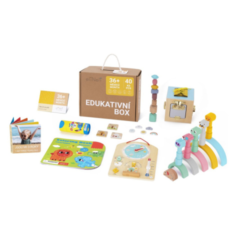 eliNeli Sada naučných hraček pro děti od 3 let (36+ měsíců) - edukativní box (poškozená krabice)