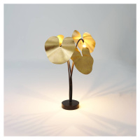 Holländer LED stolní lampa Controversia se stmívačem, zlatá