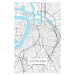 Mapa Antwerp white, (26.7 x 40 cm)