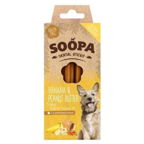 Soopa Dentální tyčinky s banánem a arašídovým máslem 100 g