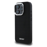 Dkny iPhone 16 Pro 6,3 černé pevné Pouzdro Plain Silver Logo MagSafe