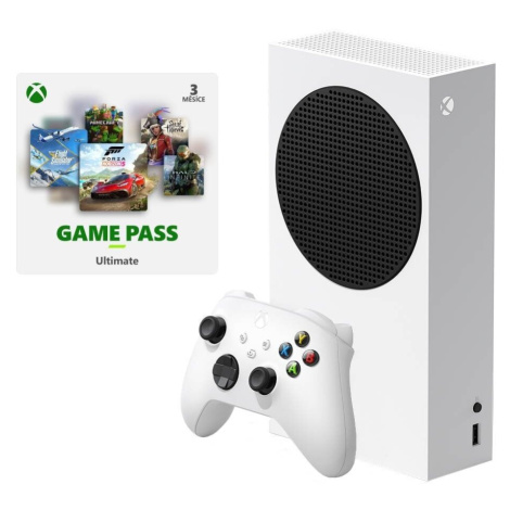 Xbox Series S, 512GB, bílá + Game Pass Ultimate 3 měsíce - RRS-00153 Microsoft