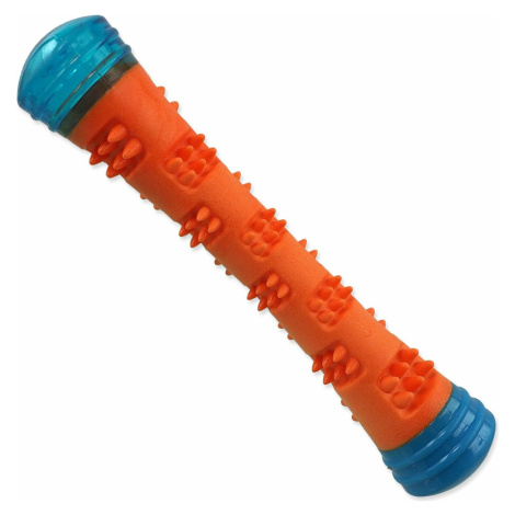 Hračka Dog Fantasy palička kouzelná svítící, pískací oranžovo-modrá 4,6x4,6x23cm
