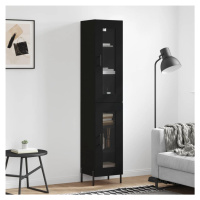 vidaXL Skříň highboard černá 34,5 x 34 x 180 cm kompozitní dřevo