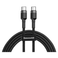 Kabel USB-C na USB-C PD Baseus Cafule PD 2.0 QC 3.0 60W 1m (černý/šedý)