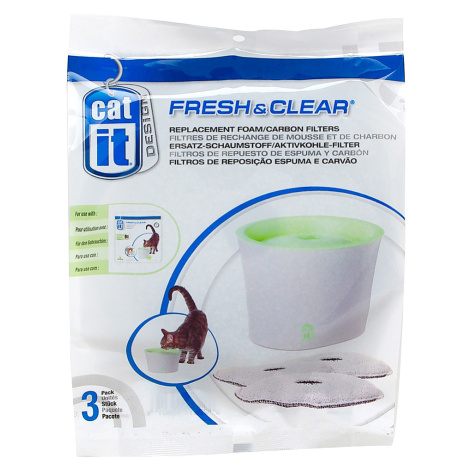 Fontána Cat It Fresh&Clean 2l - náhradní sada filtrů (3 ks) Catit