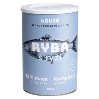 LOUIE Kompletní monoproteinové krmivo ryba (95%) s rýží (5%) 800 g