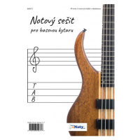 Publikace Notový sešit pro basovou kytaru A4