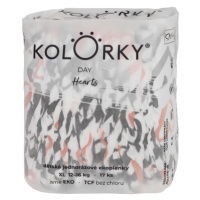 KOLORKY DAY jednorázové eko plenky srdce - XL (12-16 kg), 17 ks