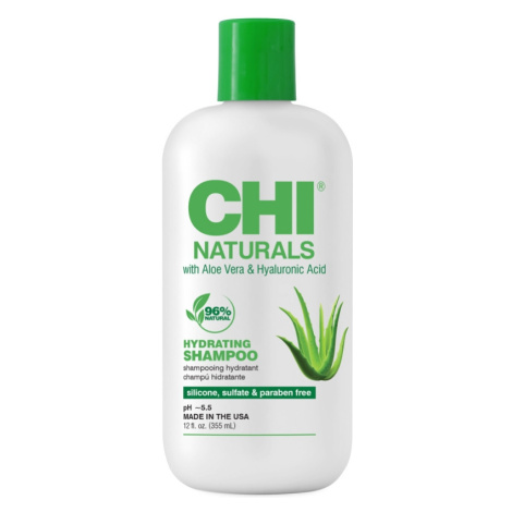 CHI Naturals Shampoo Aloe Vera &amp; Hyaluronic Acid - hydratační šampon s aloe vera a kys. hyal