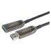 PremiumCord prodlužovací optický kabel USB-A 3.0, 25m, černá - ku3opt25