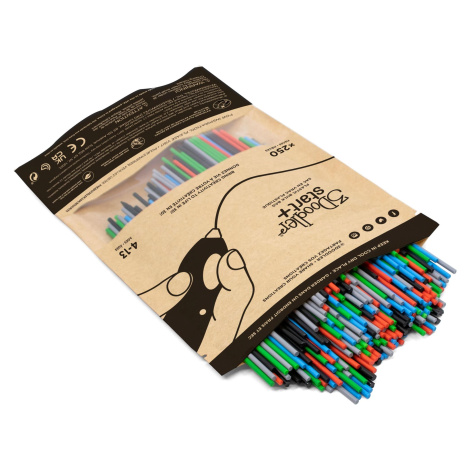 3Doodler náplň ECO-PCL pro 3D pero Start+ 250ks - černá, červená, šedá, modrá