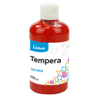 Temperová barva LUMA, 250 ml - červená