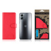 Flipové pouzdro Tactical Field Notes pro Motorola Moto G14, červená