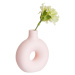 LOOPY Mini váza 12 cm - sv. růžová