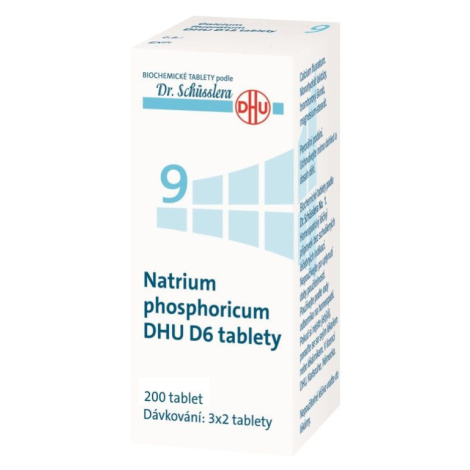 Schüsslerovy soli Natrium phosphoricum DHU D6 200 tablet Dr. Schüsslera