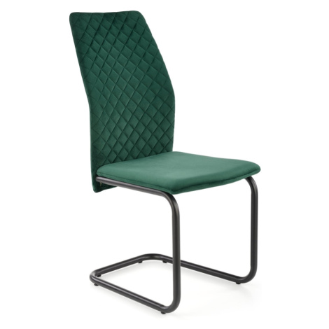 Jídelní židle AMADI, tmavě zelená Halmar
