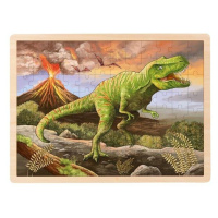 Dřevěné puzzle T-Rex 96 dílků