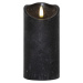 Černá vosková LED svíčka Star Trading Flamme Rustic, výška 15 cm