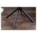 LuxD Designová otočná židle Vallerina šedý samet