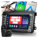 Rádio pro Golf 5 6 Vw Passat B6 B7 Tiguan Touran Caddy Seat 8GB Gps Android