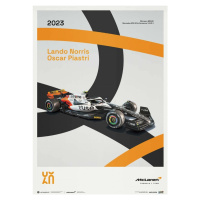 Umělecký tisk McLaren Racing - MCL60 - 60th Anniversary - 2023, Automobilist, 50 × 70 cm