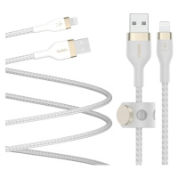 Belkin Kabel Boost Pro Flex Usb-a na Lightning S nylonovým opletením Bílý 3m