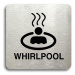 Accept Piktogram "whirlpool II" (80 × 80 mm) (stříbrná tabulka - černý tisk bez rámečku)