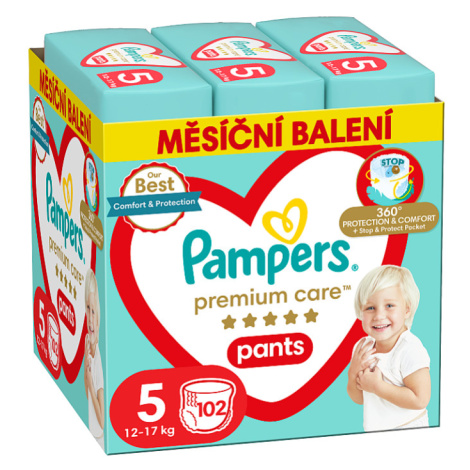 Plenkové Kalhotky Pampers Premium Care Velikost 5, 102, Kusů 9kg-17kg