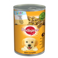 Pedigree Junior krmivo v konzervě s kuřecím masem v želé 400 g