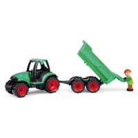 Traktor s vlečkou plast 32 cm s figurkou